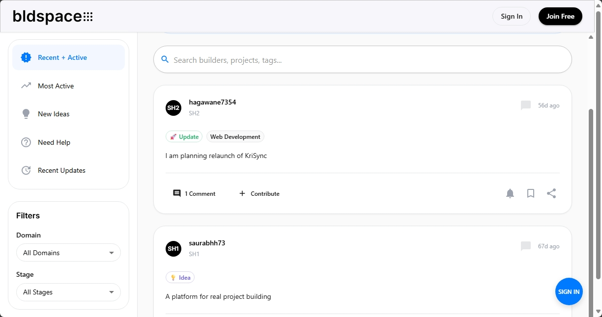 bldspace project screenshot