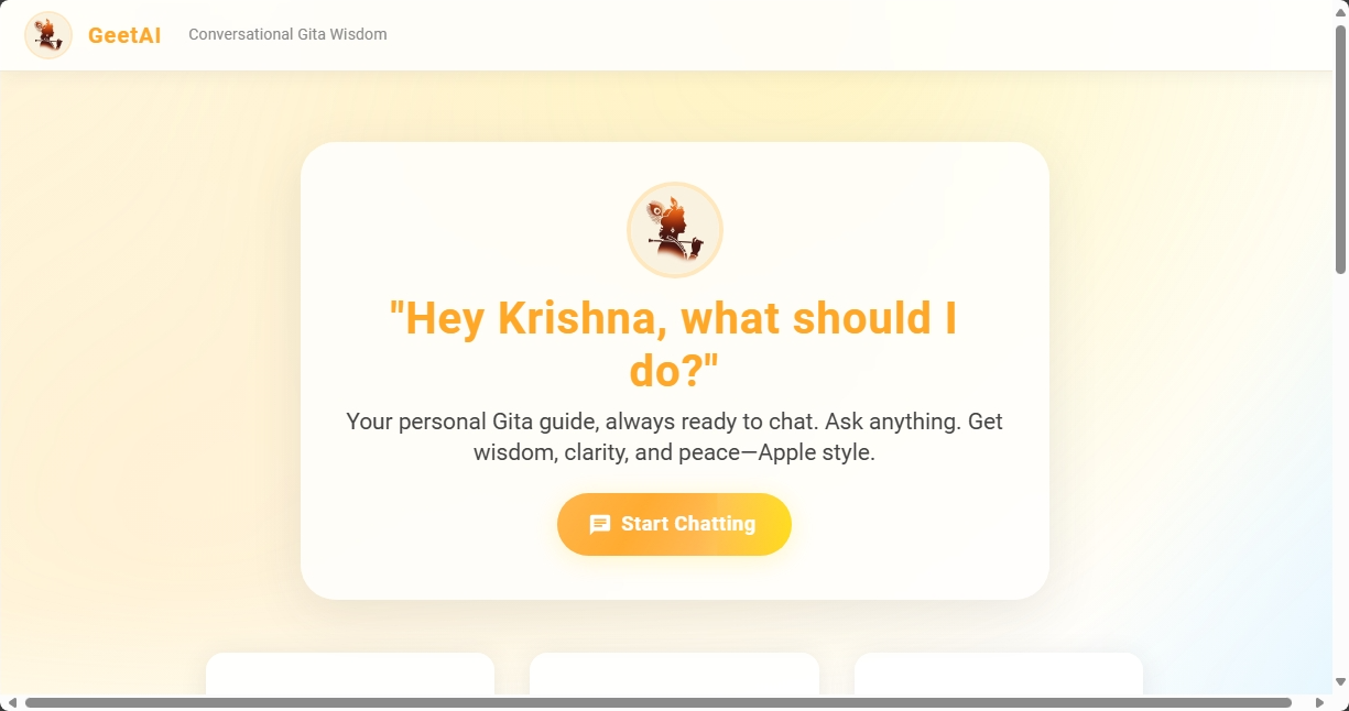 GeetAI project screenshot