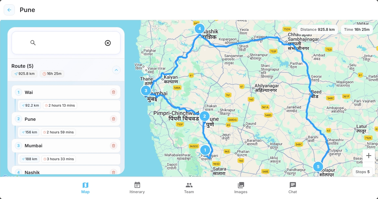 ROMA project screenshot